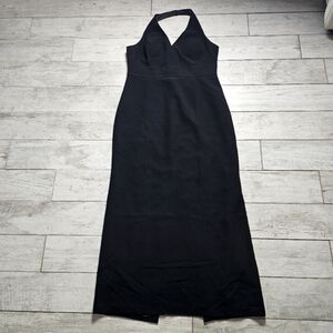 Calvin Klein Classic Black Halter Gown
